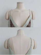 ISABEL LACE CHIFFON MINI DRESS