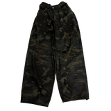 camo bio washed distressed pants