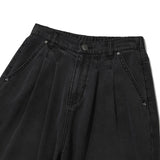 KIRSH プレーンクールワイドフィットデニムパンツ【ブラック】