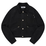 CORDUROY COLLAR WORK JACKET [BLACK]