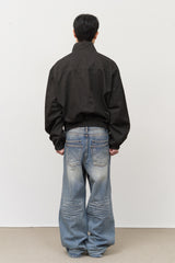 Bake Washed Embo Denim
