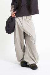 Brit light curved wide pants