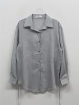 Rollin Belted Loose-Fit Long Blouse