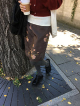 Neko Flower Midi Skirt