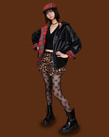 leopard kangkang cake shorts