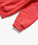 Lace Applique Sweatshirt - Bright Red