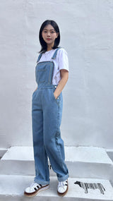 EMBROIDERY OVERALL DENIM PANTS code 25011