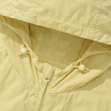 KIRSH PLAIN INCISION WOVEN WINDBREAKER [LIGHT YELLOW]