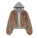 Vienna Mixed Fur Zip-up Jacket