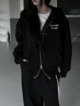 レタリング エクスプロー フーディ ジップアップ (unisex)