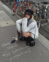 クリアモヘアセミジップアップニットウェア