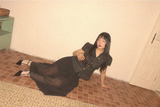 TWINKLE TWEED PUFF JACKET BLOUSE IN BLACK