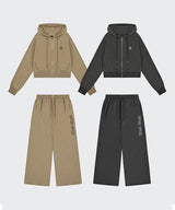 [SET] PIGMENT HOOD ZIPUP PANTS SETUP [2color]