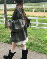 ウォッシング ショート ピグメント ジャケット