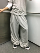 OEN ピンタック ヘビー ワイド スウェットパンツ 3C