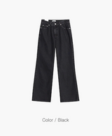 [Unisex] アンダーカッティングブーツカットパンツ