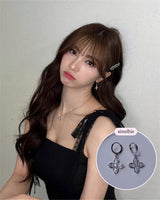 Luna Blossom Huggies Piercing - Silver color