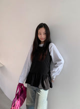 [BAONHAUS] Remine Frill Layered Sleeveless