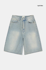 Ocean blue bermuda denim pants