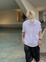 Light two way zip up vest 2C
