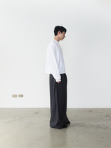 RB7 クロップド ボックス ロングスリーブ Tシャツ