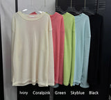 [H/S] ラウンドネックネットロングスリーブレス(5color)