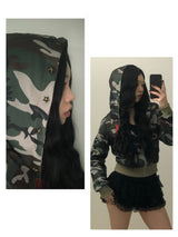 スターカモクロップフーディ(zip-up)