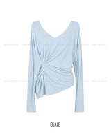 Beats Two-Button Deep V-Neck Long Sleeve