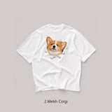[A-T0301] アンニョンドッグ半袖Tシャツ (7タイプ)