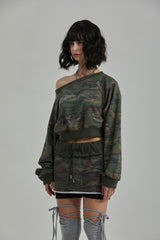 CAMO SKIRT-PANTS