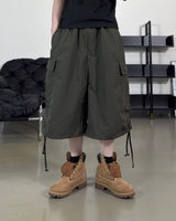 Shuren Shirring Cargo Bermuda Pants