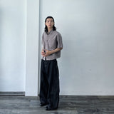 Relaxed Fine Check Shirt