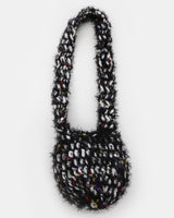 Pkong Bokashi Knitted Fur Mini Shoulder Cross Bag