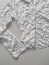 Shining Wrinkle Collar Blouse