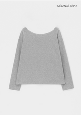 [B-BASIC] エアースウェットオフショルダー長袖Tシャツ