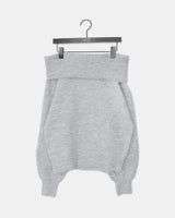 Jeune Off-Shoulder Loose-Fit Long Sleeve Knit