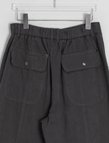 Dason Button Parachute Banding String Pants