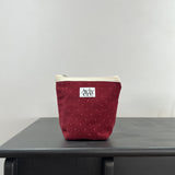 classic pouch_corduroy dot red