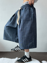 LINEN TWO PINTUCK BERMUDA🩵💙2COLOR 2SIZE