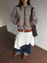 Grunge knit cutout skirt(3color)
