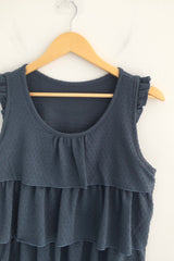 Tear Shirring Sleeveless Top