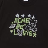25SS ユニバースドローイングショートスリーブTシャツ ブラック