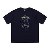 Wild South Lettering Tshirts Navy