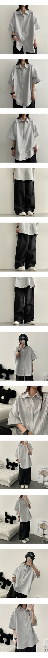 Redile Slits Wide Nylon Pants