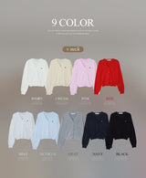 モチーフデイリーニットカーディガン (9color)