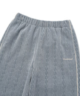Women’s Cable Banding Pants Ash Blue