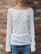 ソーワットロングスリーブTシャツ(WHITE)