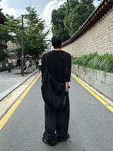 ハクウォッシングワイドデニムパンツ