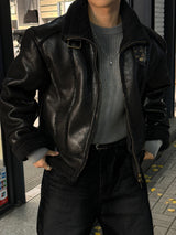 Tei velvet wide denim pants