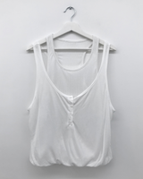 Coined layer sleeveless top (3color)